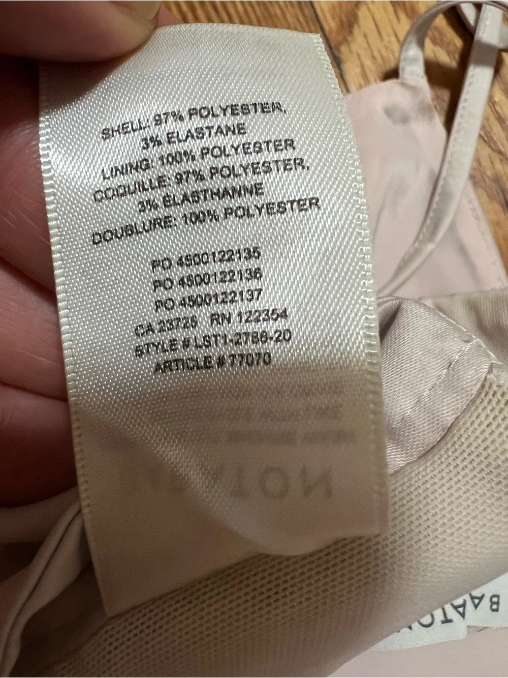 Aritzia BABATON  Light Beige Bralette Crop Top - Women's Intimates